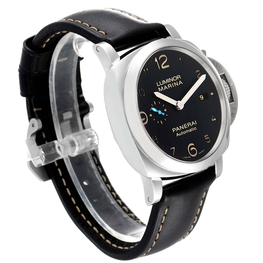 Panerai Luminor 1950 Marina 44mm Steel Mens Watch PAM01359 Box