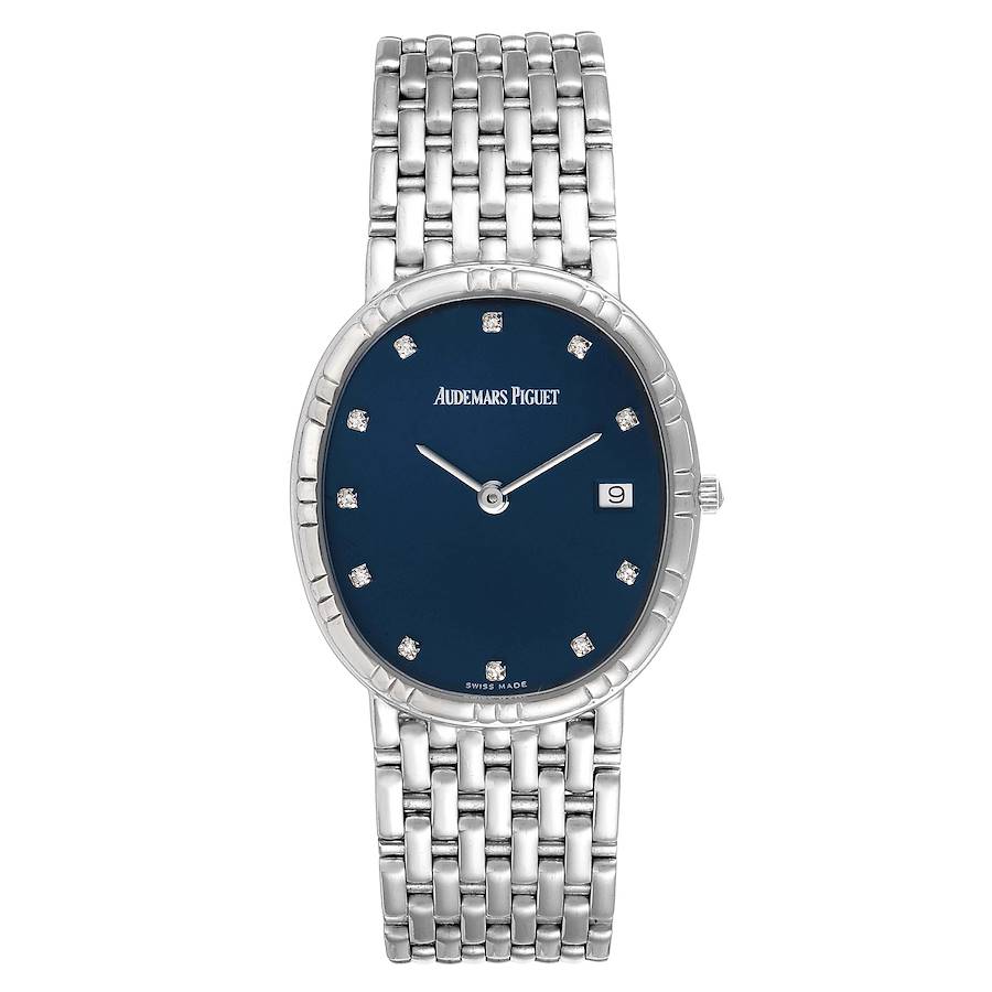 Audemars Piguet White Gold Blue Diamond Dial Ladies Watch | SwissWatchExpo