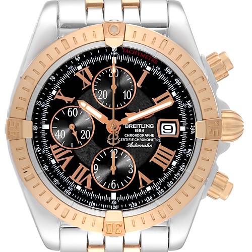 Photo of Breitling Chronomat Evolution Steel Rose Gold Mens Watch C13356 + 1 extra link