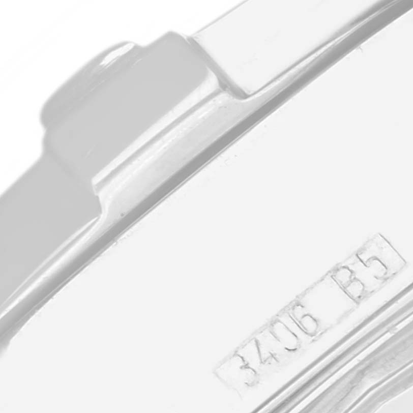 The image shows a close-up side view of the case and part of the bezel of a Breitling Colt A17380 Men's Stainless Steel Silver Dial A17380 Men's Stainless Steel Silver Dial watch.