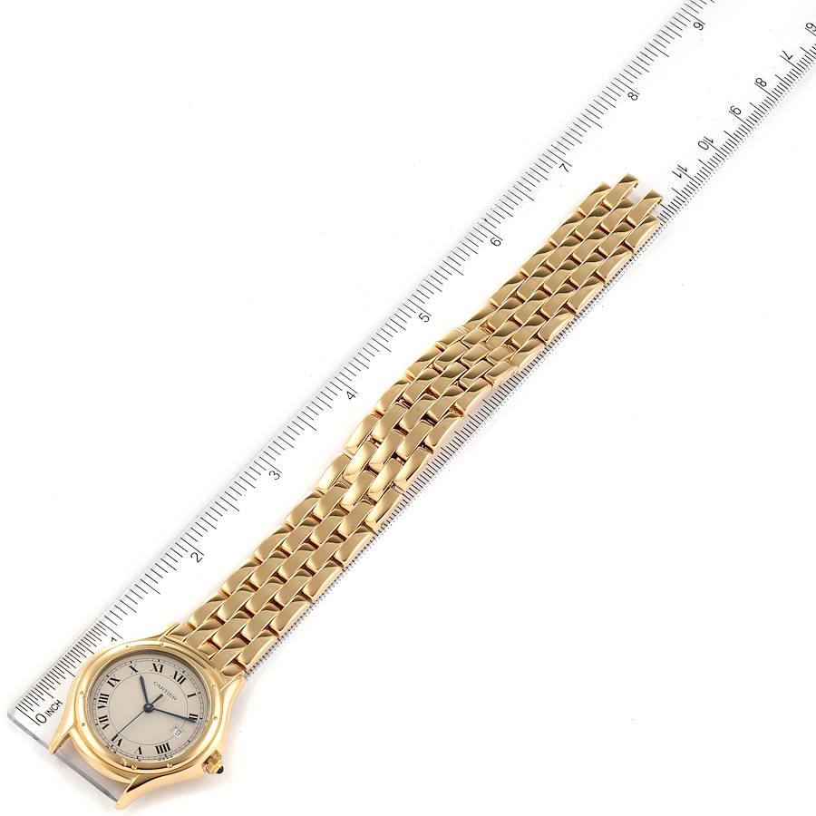 Cartier Cougar 18K Yellow Gold Silver Dial Ladies Watch 887904 |  SwissWatchExpo