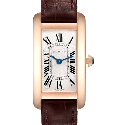 Photo of NOT FOR SALE Cartier Tank Americaine 18K Rose Gold Silver Dial Ladies Watch W2607456 PARTIAL PAYMENT