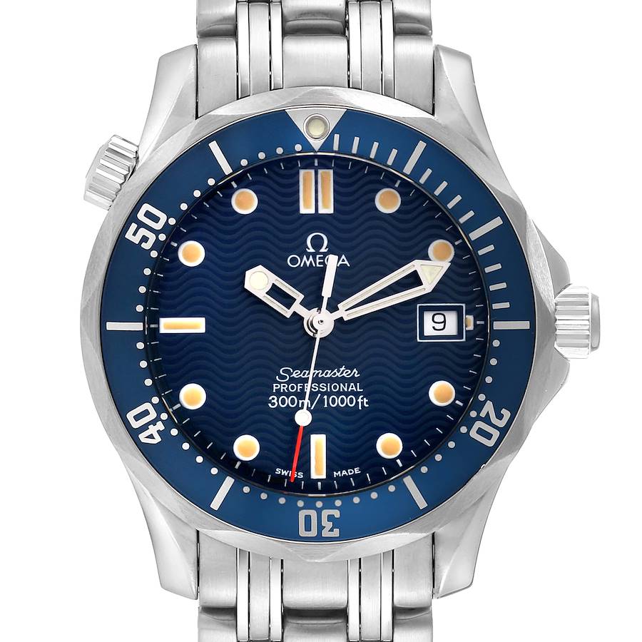 Omega Seamaster Diver 300M Midsize Quartz Steel Mens Watch 2561.80.00 SwissWatchExpo