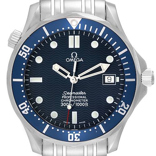 Photo of Omega Seamaster Diver 300mm Blue Dial Steel Mens Watch 2531.80.00 Box Card