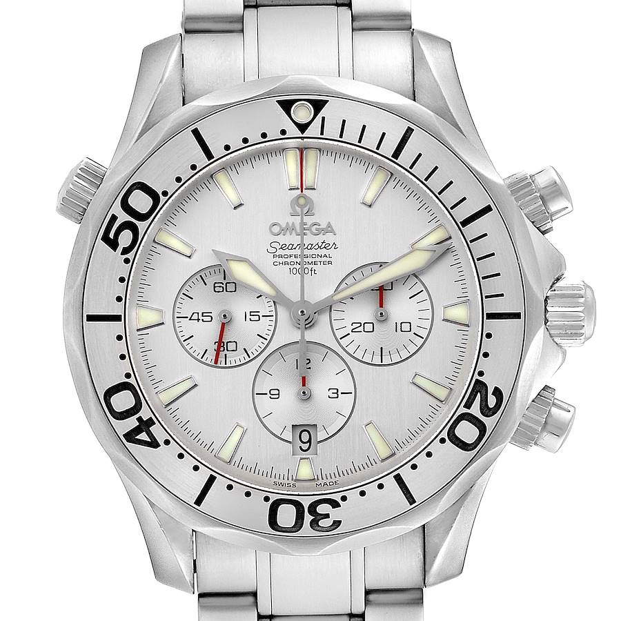 Omega Seamaster Silver Dial Special Edition Steel Mens Watch 2589.30.00 SwissWatchExpo