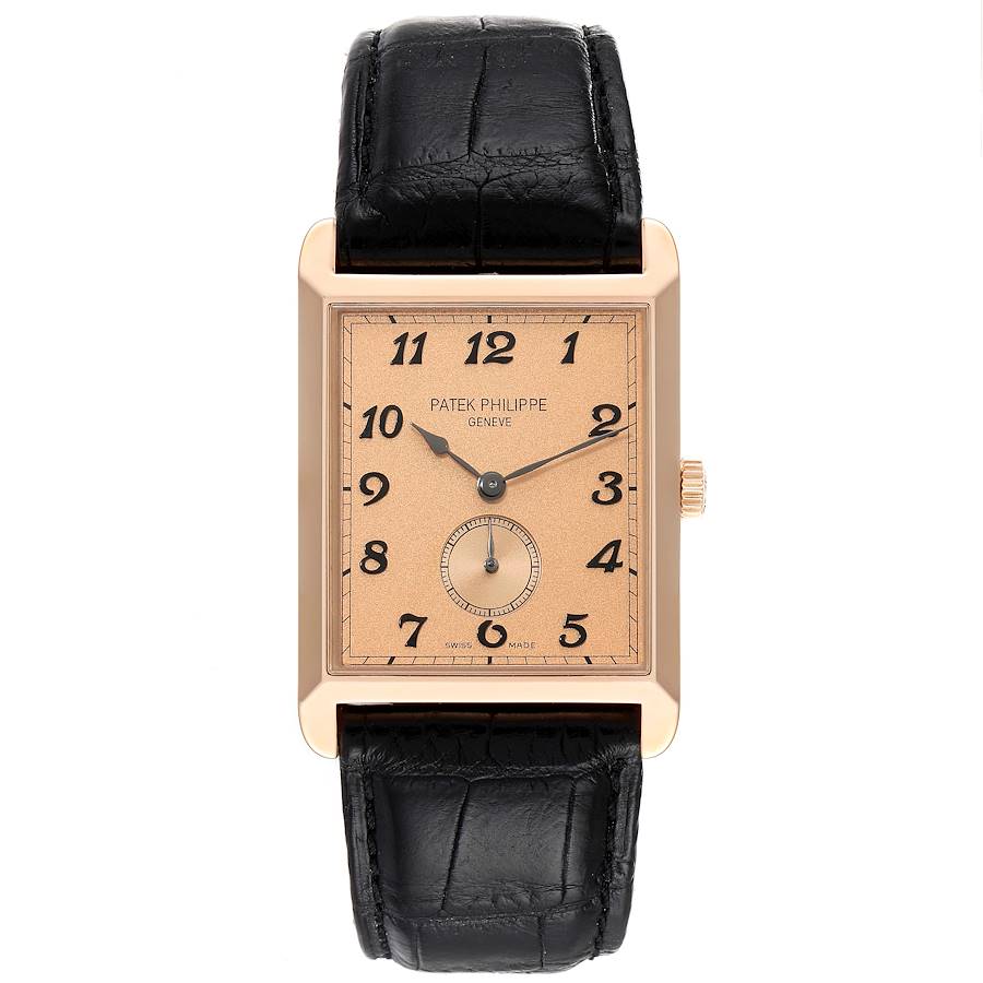 Patek Philippe Gondolo Rectangular Rose Gold Mens Watch 5109 5109R