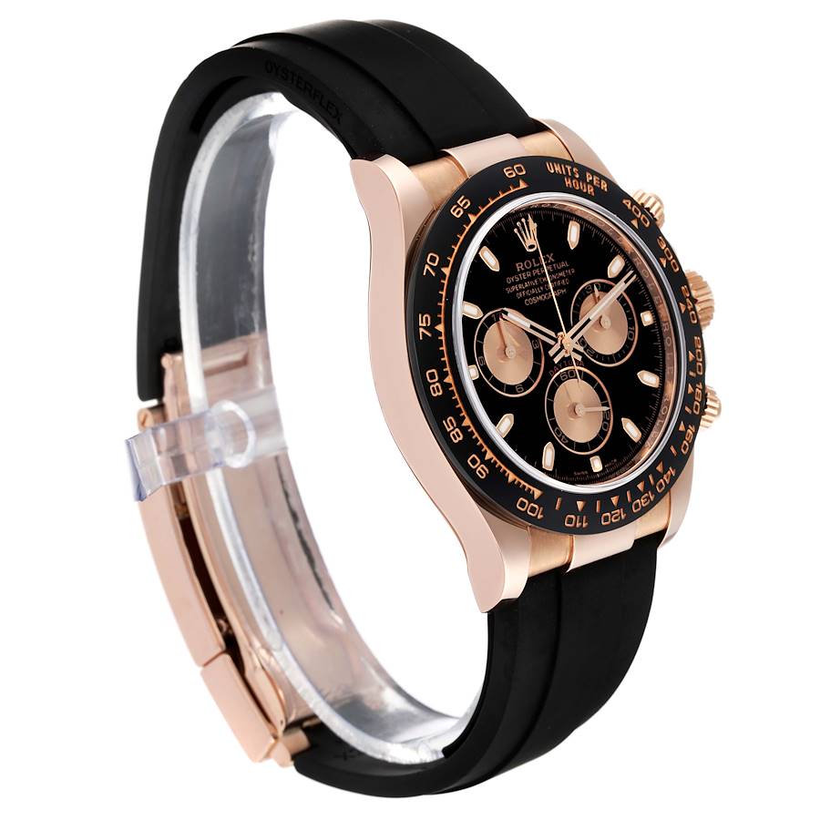 Rolex daytona rose on sale gold rubber strap