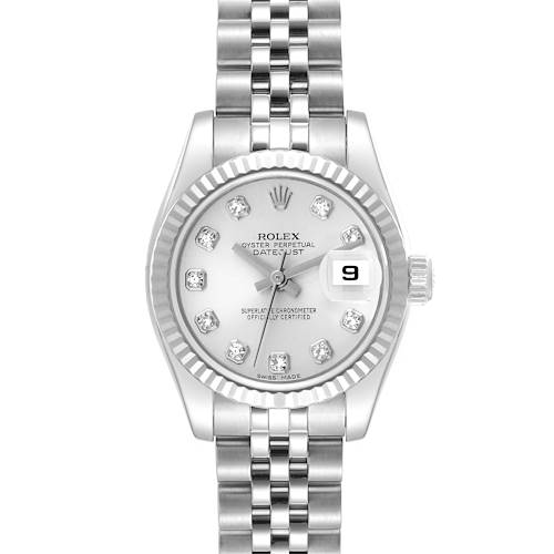 Photo of *NOT FOR SALE* Rolex Datejust Steel White Gold Diamond Dial Ladies Watch 179174 (PARTIAL PAYMENT for NR)
