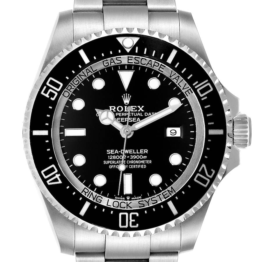Rolex Seadweller Deepsea 44 Black Dial Steel Mens Watch 126660 Unworn SwissWatchExpo