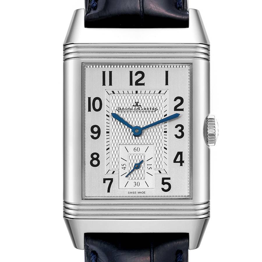 Jaeger LeCoultre Reverso Duo Day Night Steel Mens Watch 215.8.D4 Q3848420 Card SwissWatchExpo