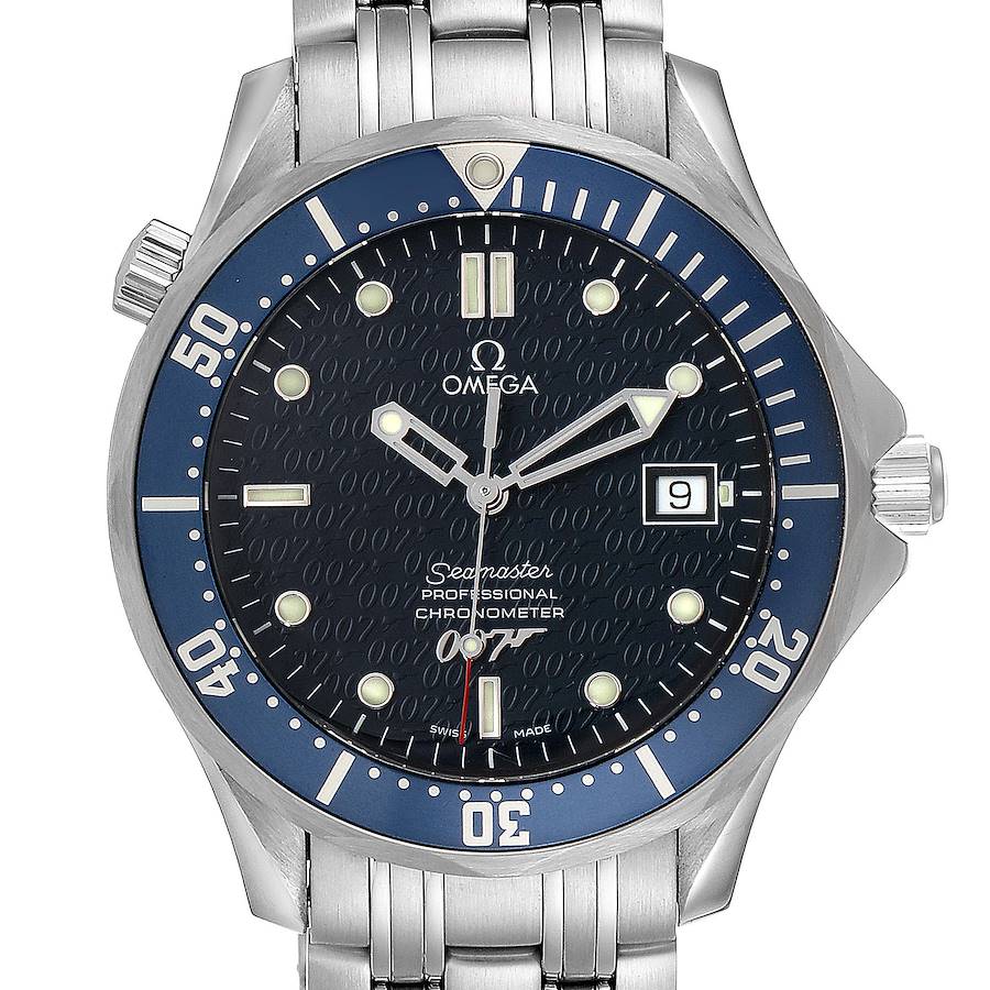 Omega Seamaster 40 Years James Bond Blue Dial Mens Watch 2537.80.00 SwissWatchExpo