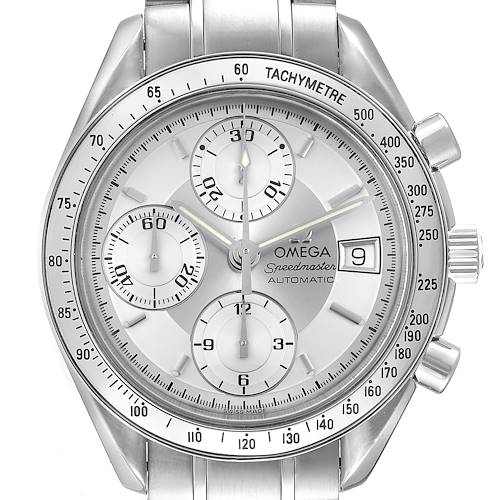 Photo of Omega Speedmaster Date Silver Dial Automatic Mens Watch 3513.30.00 Card