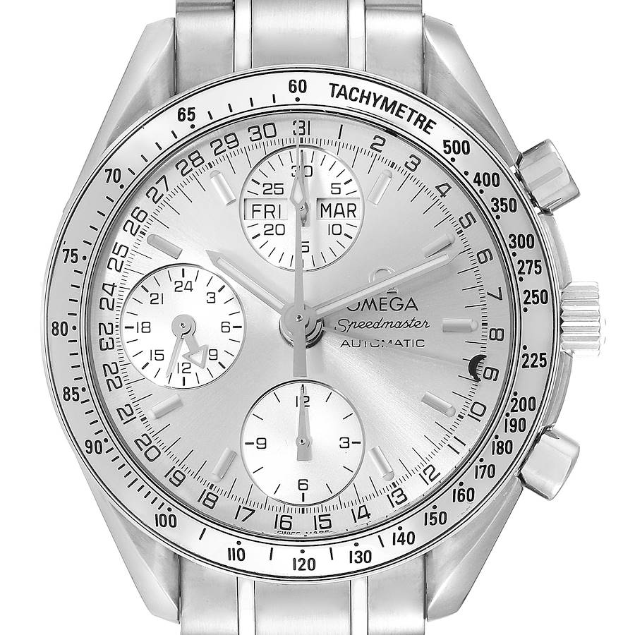 Omega Speedmaster Day Date Chronograph Steel Mens Watch 3523.30.00 SwissWatchExpo