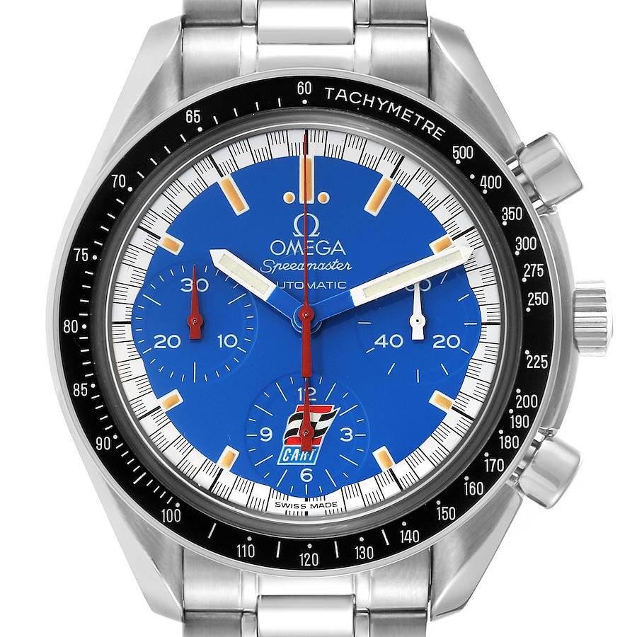 Omega Speedmaster Schumacher Blue Dial Automatic Steel Mens Watch 3510.80.00 SwissWatchExpo