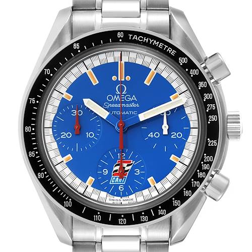Photo of Omega Speedmaster Schumacher Blue Dial Automatic Steel Mens Watch 3510.80.00