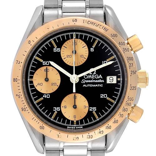 Photo of Omega Speedmaster Steel Rose Gold Automatic Watch 3716.50.00 Box Card
