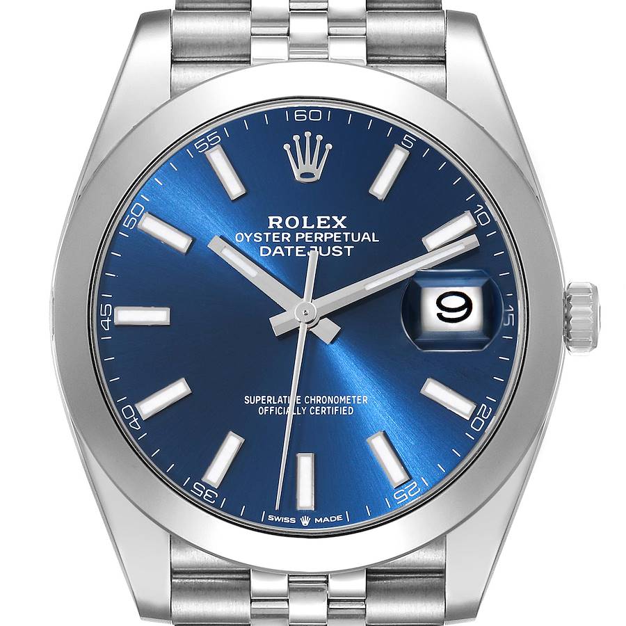 *NOT FOR SALE* Rolex Datejust 41 Blue Dial Smooth Bezel Steel Mens Watch 126300 Unworn (PARTIAL PAYMENT for LK) SwissWatchExpo