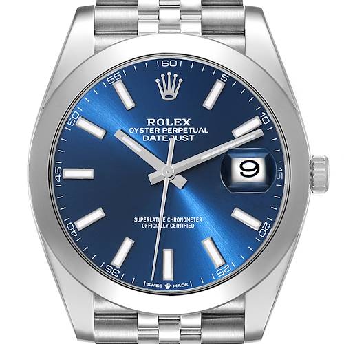 Photo of *NOT FOR SALE* Rolex Datejust 41 Blue Dial Smooth Bezel Steel Mens Watch 126300 Unworn (PARTIAL PAYMENT for LK)
