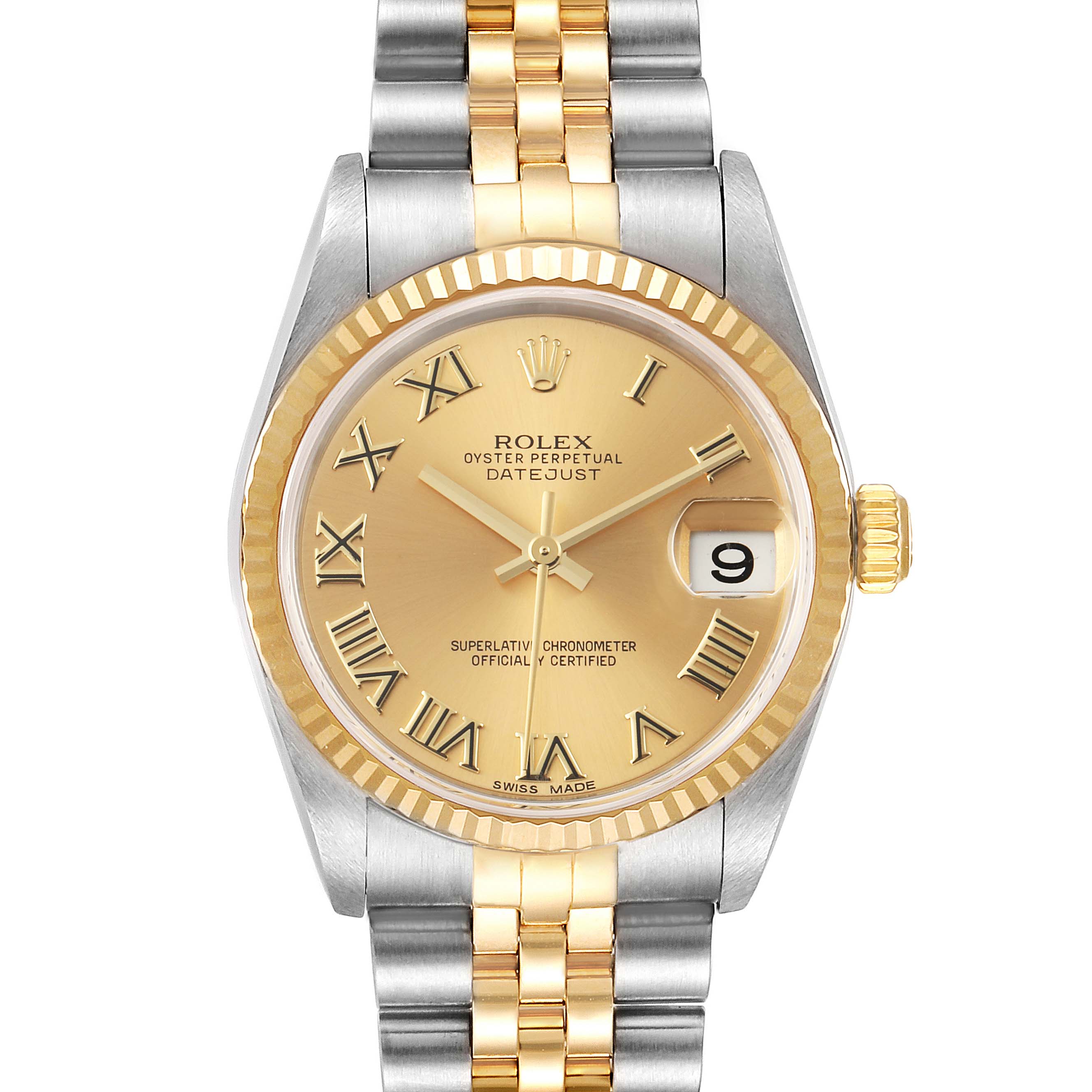 rolex datejust 31mm steel and yellow gold
