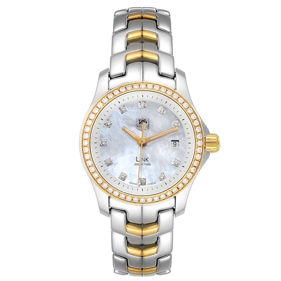 TAG Heuer Link WAT2150.BB0953 40mm Silver Index Yellow Gold