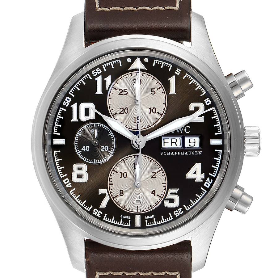 IWC Spitfire Pilot Saint Exupery Limited Edition Watch IW371709 Box Papers SwissWatchExpo