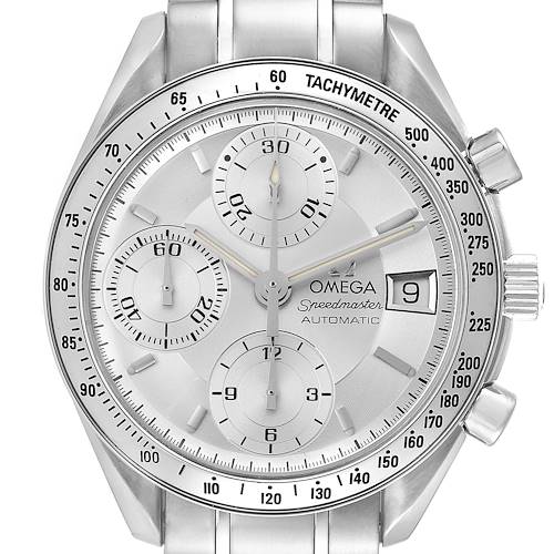 Photo of Omega Speedmaster Date Silver Dial Automatic Steel Mens Watch 3513.30.00 Card