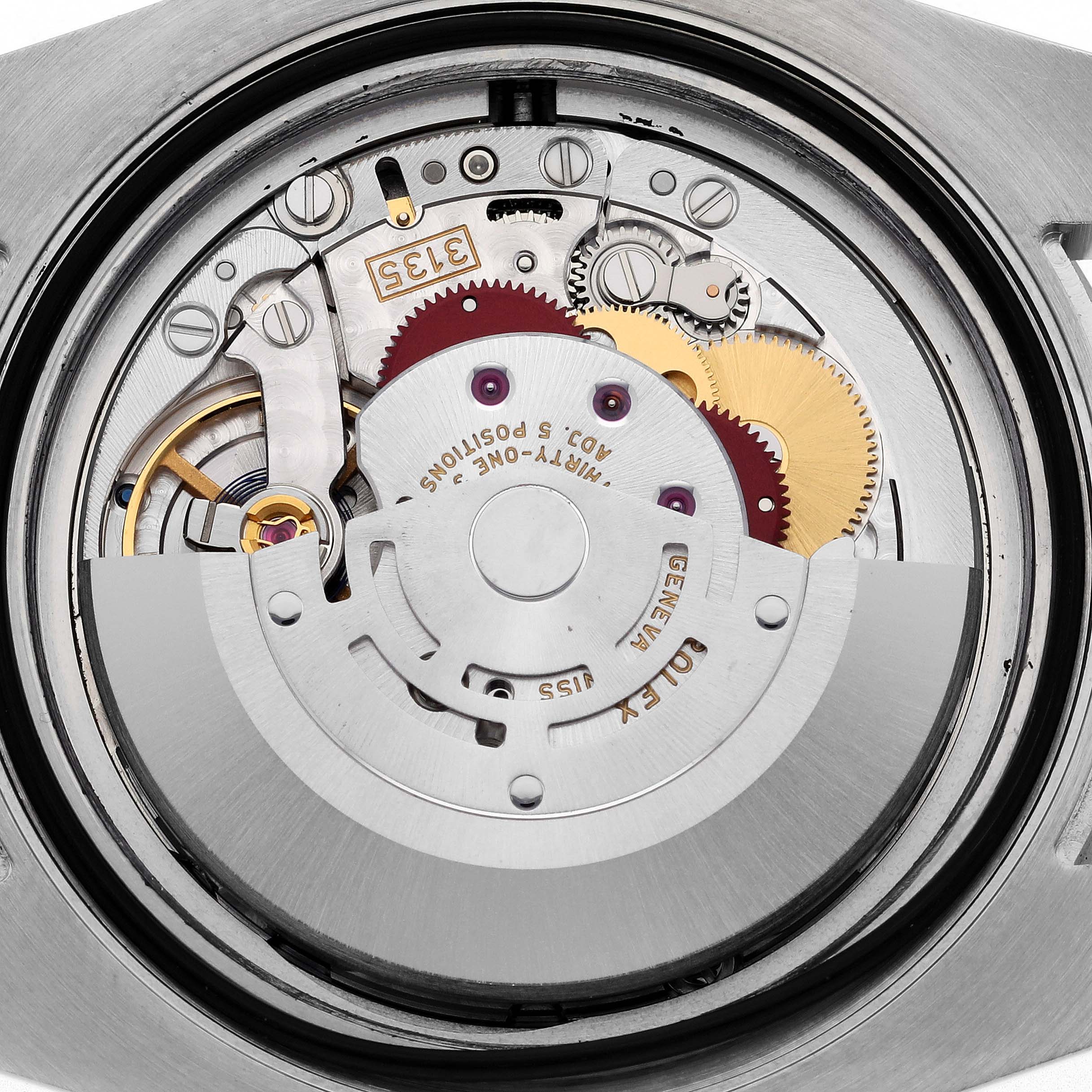 The image shows the internal mechanical movement of a Rolex Submariner 116610LN Men's Stainless Steel Black Dial 116610LN Men's Stainless Steel Black Dial, viewed from the back.