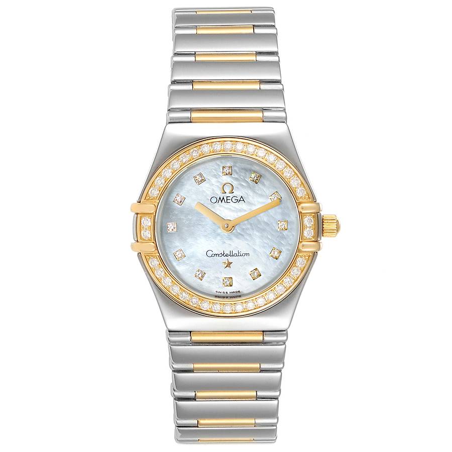 Omega Constellation My Choice Steel Yellow Gold Diamond Watch