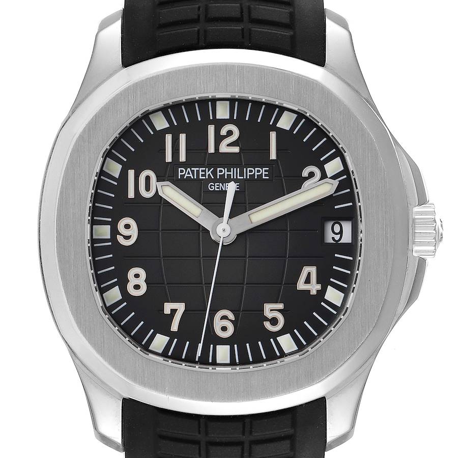 Patek Philippe Aquanaut Steel Rubber Strap Mens Watch 5165A Box Papers SwissWatchExpo