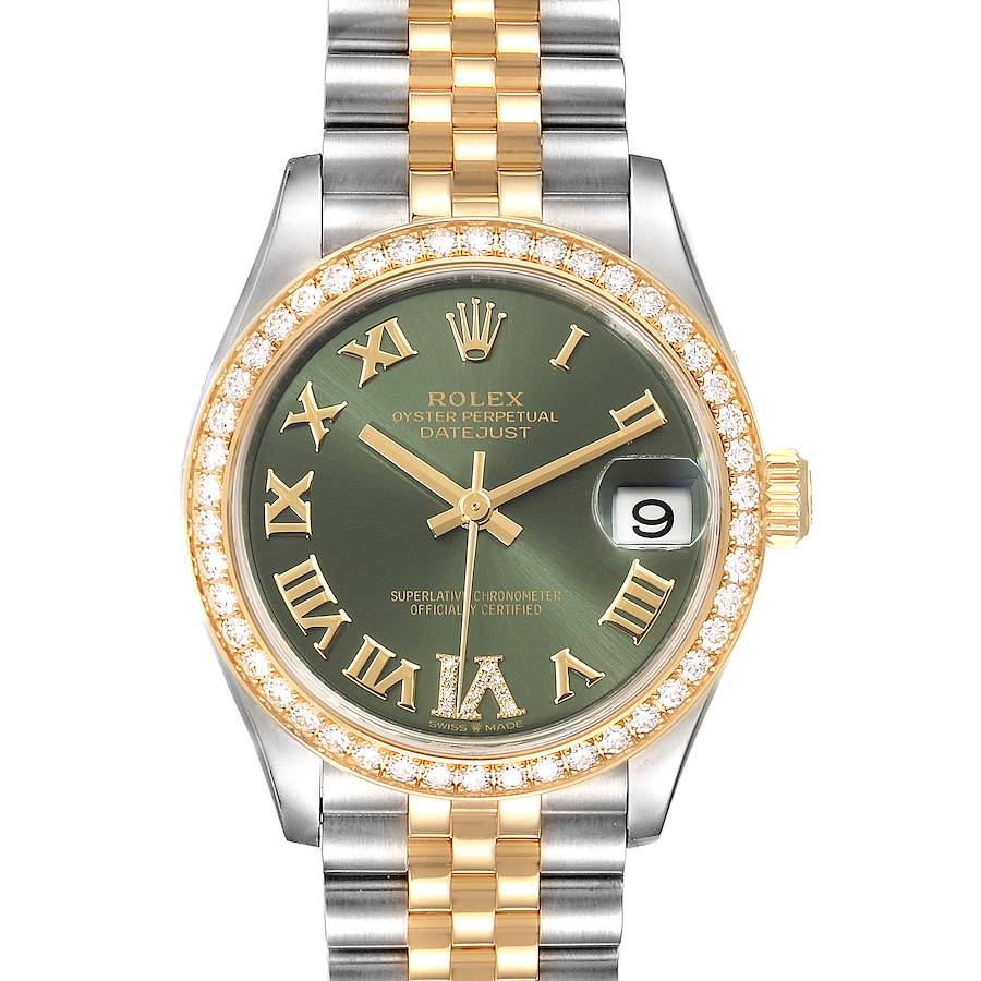 Rolex Datejust 31 Midsize Steel Yellow Gold Diamond Ladies Watch 278383 SwissWatchExpo