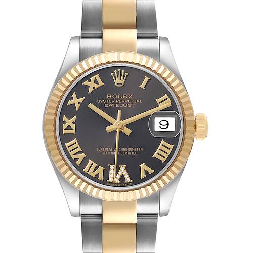 Photo of Rolex Datejust Midsize Steel Yellow Gold Diamond Dial Ladies Watch 278273 Card