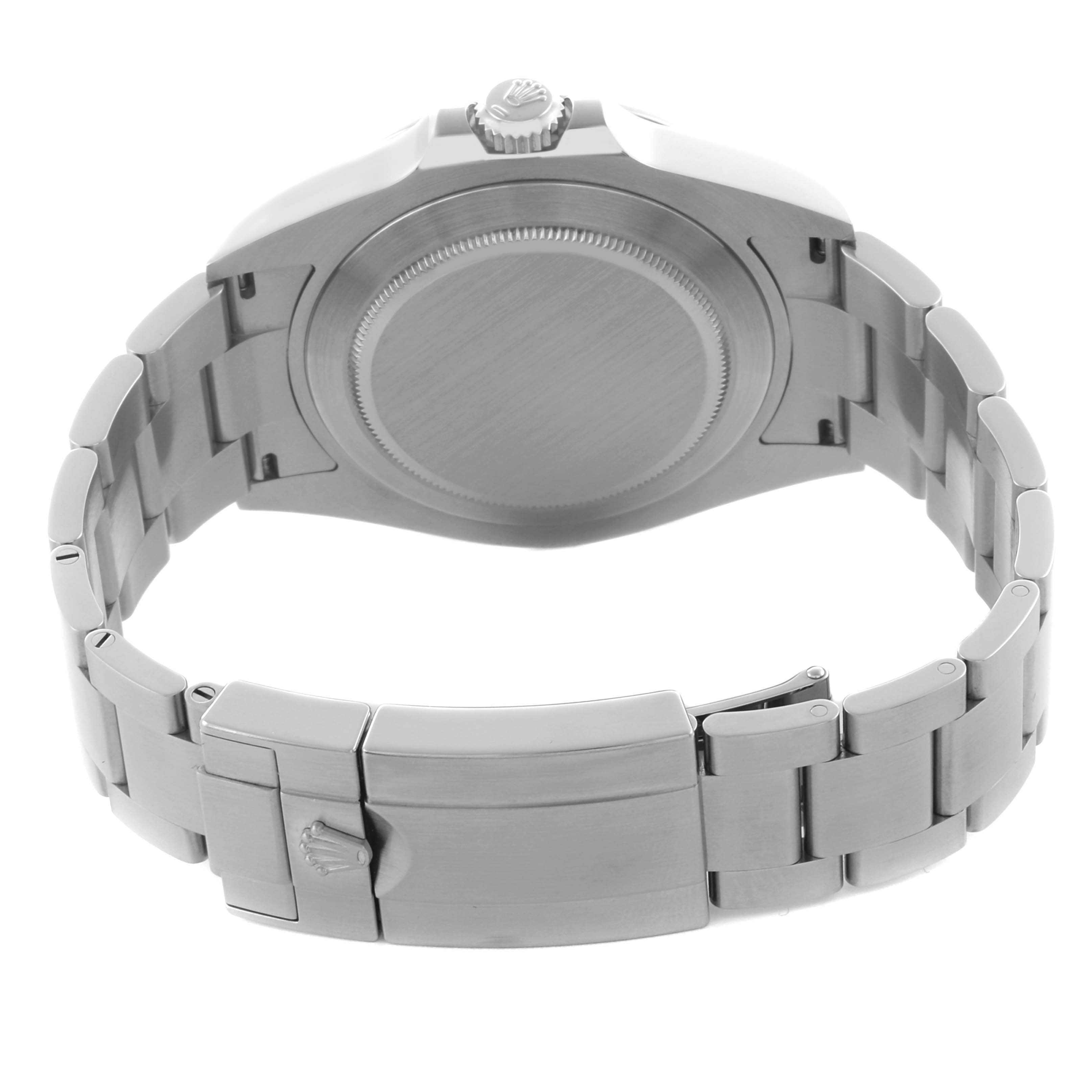 The image shows the back of a Rolex Explorer M226570-0002 Men's Stainless Steel Black Dial M226570-0002 Men's Stainless Steel Black Dial watch, highlighting the clasp and bracelet.