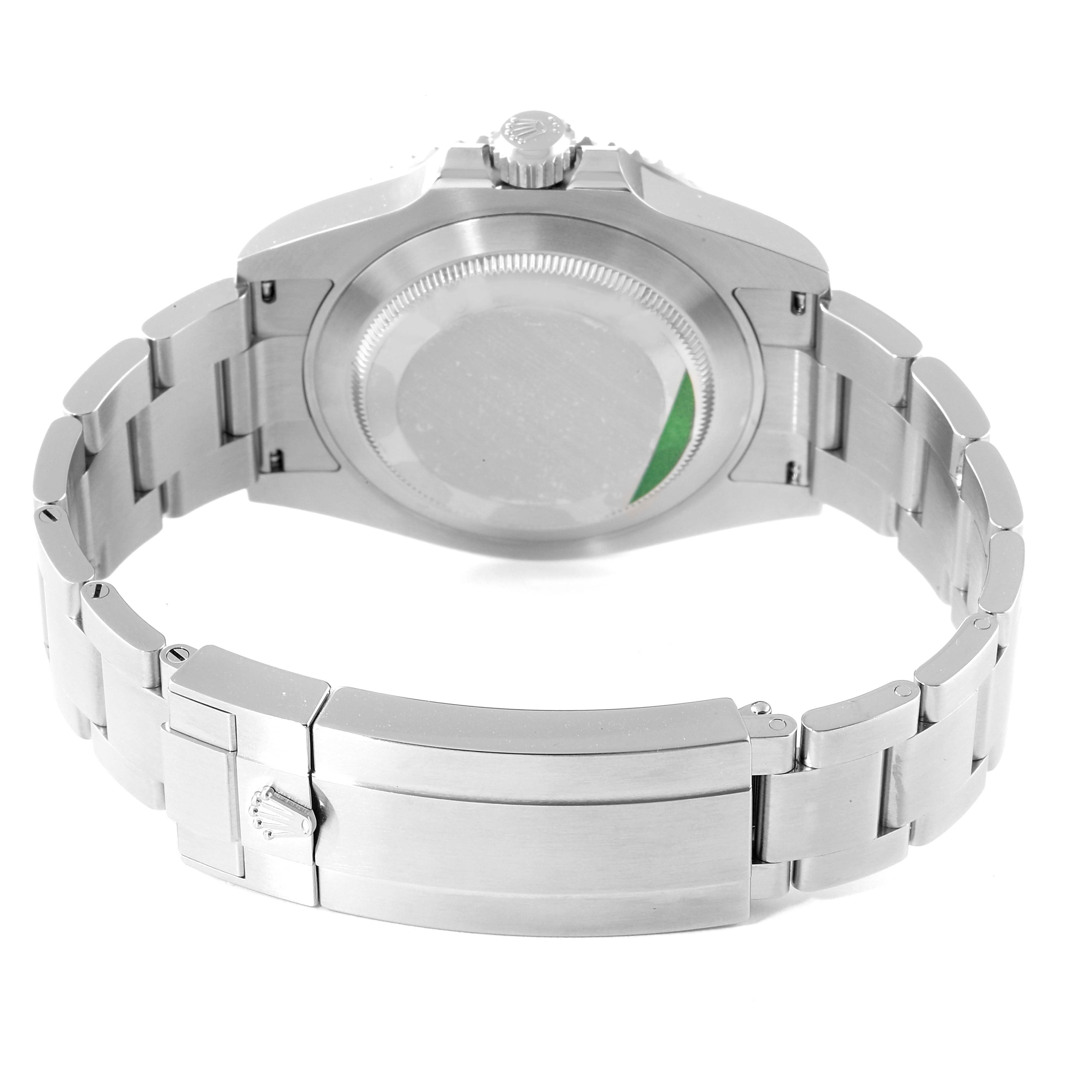 The image shows the back of a Rolex Submariner 126610 Men's Stainless Steel Black Dial 126610 Men's Stainless Steel Black Dial watch, detailing the case back, bracelet, and clasp.