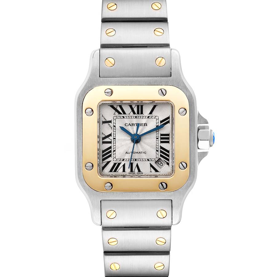 Cartier Santos Galbee Steel Yellow Gold Ladies Watch W20057C4 SwissWatchExpo