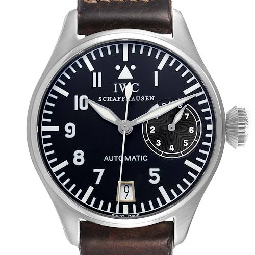Photo of IWC Big Pilots Black Dial Steel Mens Watch IW500201