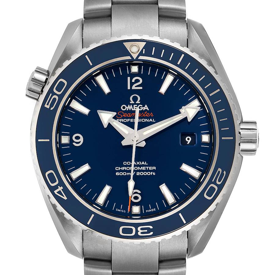 Omega Seamaster Planet Ocean Titanium Watch 232.90.46.21.03.001 Box Card SwissWatchExpo