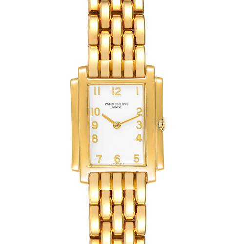 Photo of Patek Philippe Gondolo White Dial Yellow Gold Ladies Watch 4824 Papers
