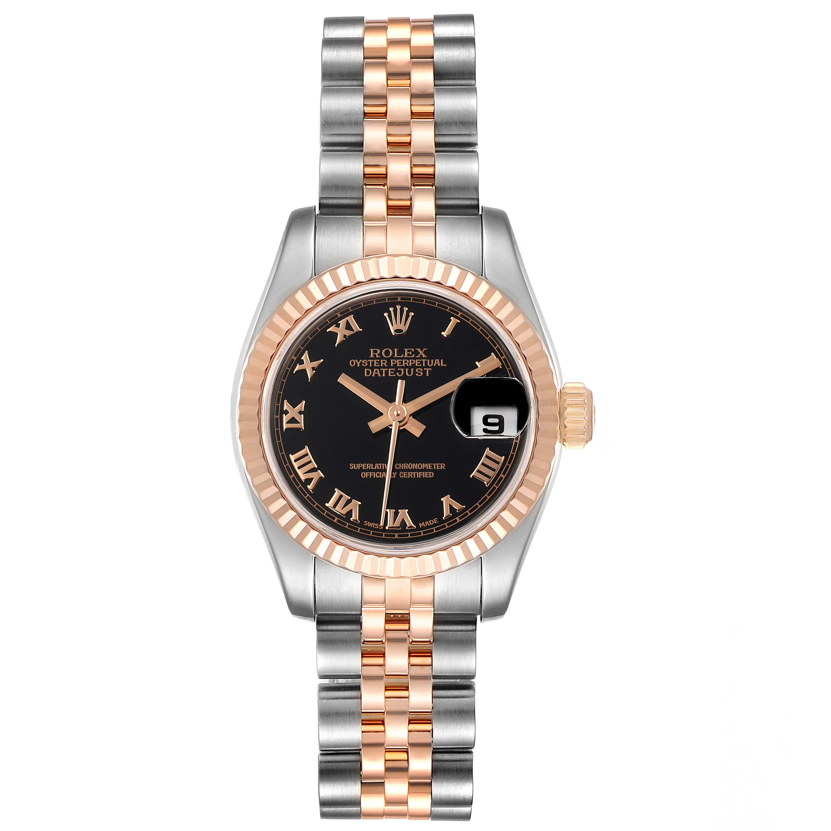 gold rolex roman numerals
