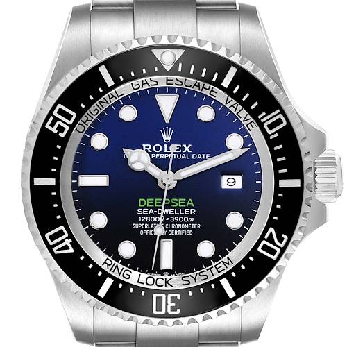 Photo of Rolex Seadweller Deepsea 44 Cameron D-Blue Dial Steel Mens Watch 126660 Box Card