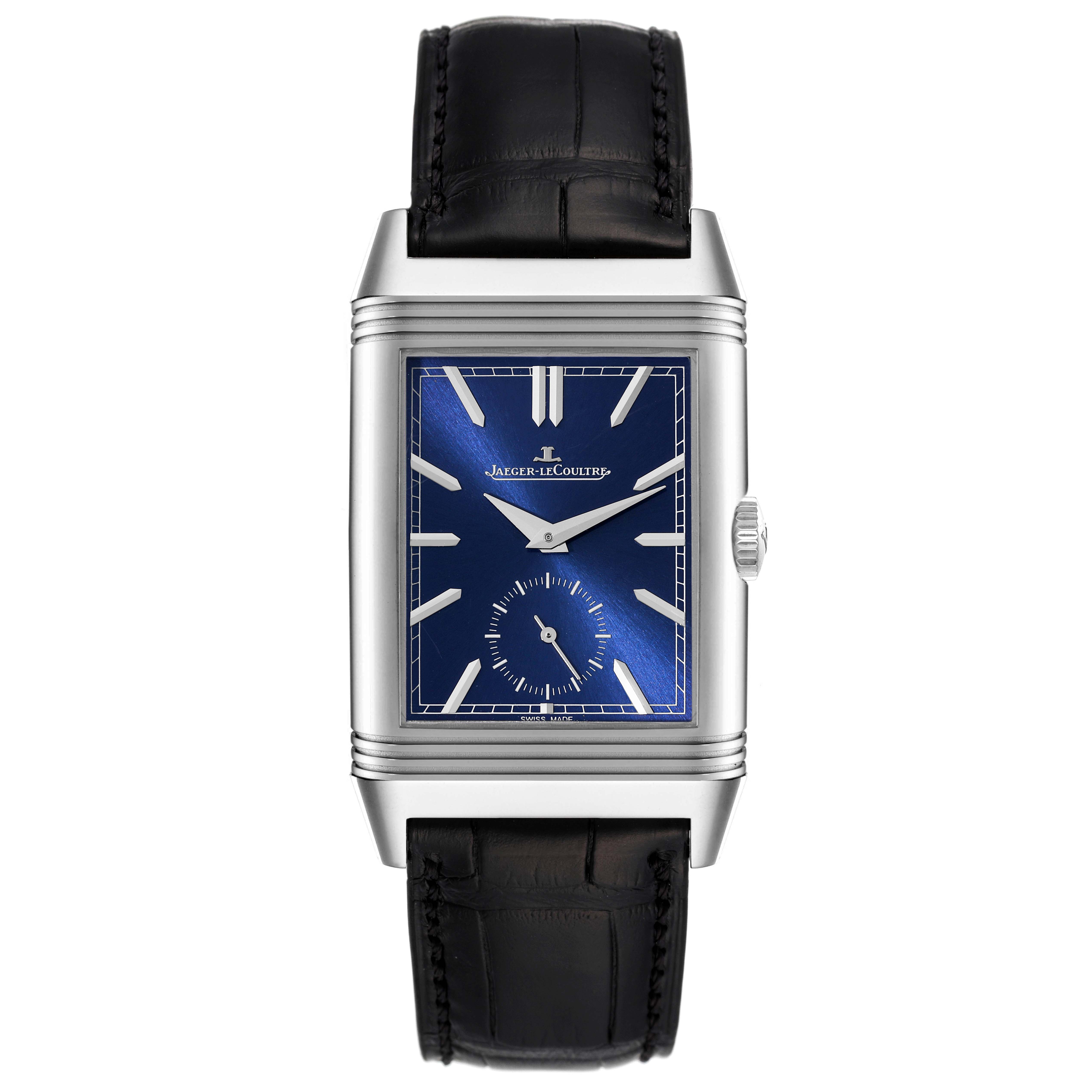 Jaeger LeCoultre Reverso Tribute Duoface Day Night Watch 215.8.D4 ...
