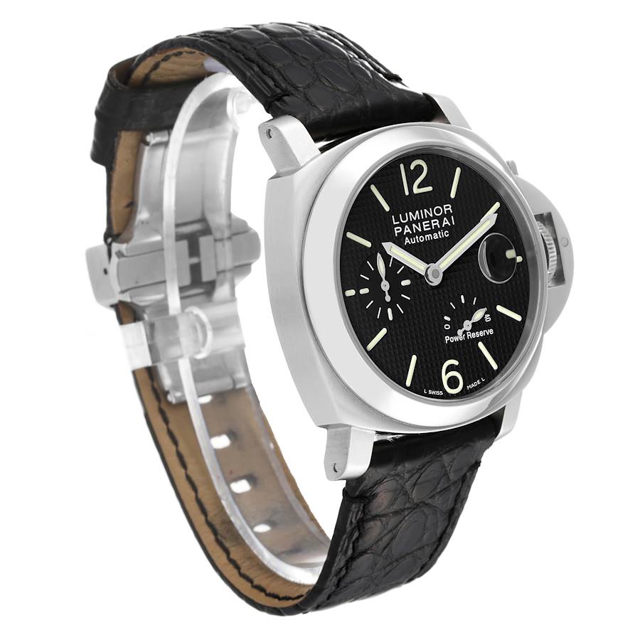 Panerai Luminor Power Reserve 40mm Steel Mens Watch PAM00241 Box