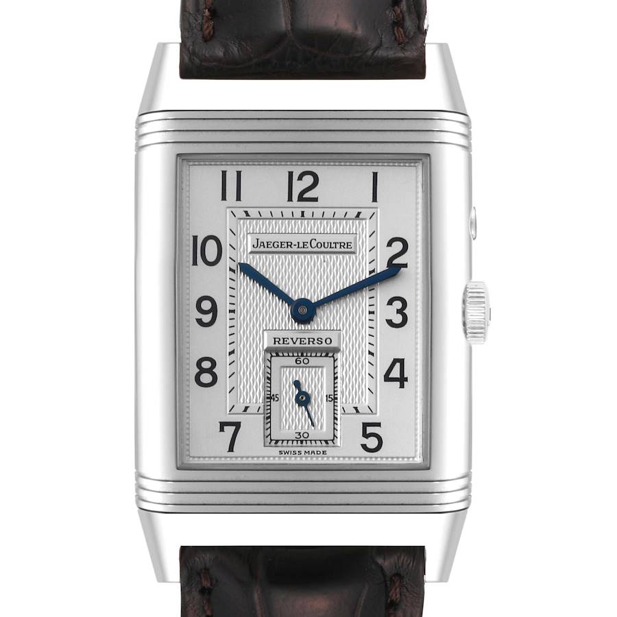 Jaeger LeCoultre Reverso Duo Day Night Steel Mens Watch 270.8.54 Q270854 SwissWatchExpo