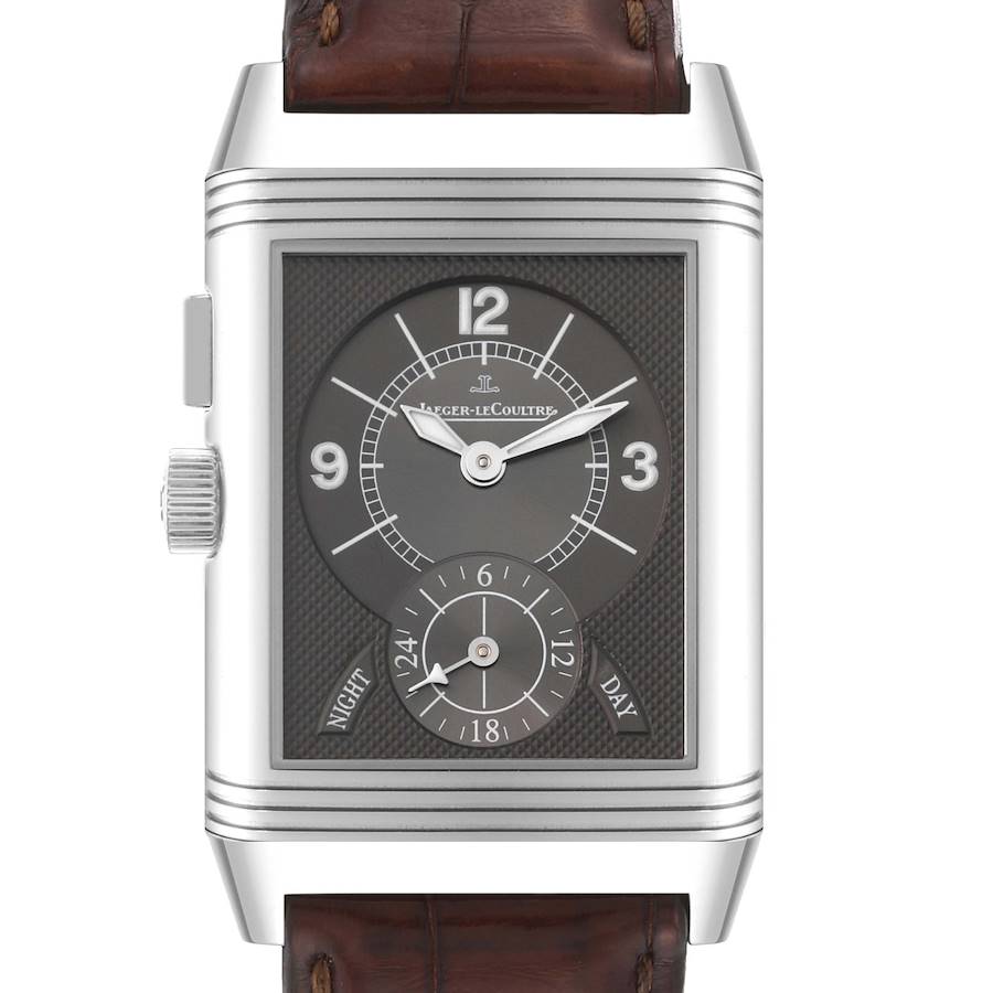 Jaeger LeCoultre Reverso Duo Day Night Steel Mens Watch 272.8.54