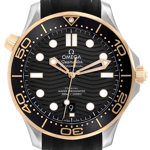 Photo of Omega Seamaster Diver Steel Yellow Gold Mens Watch 210.22.42.20.01.001 Card