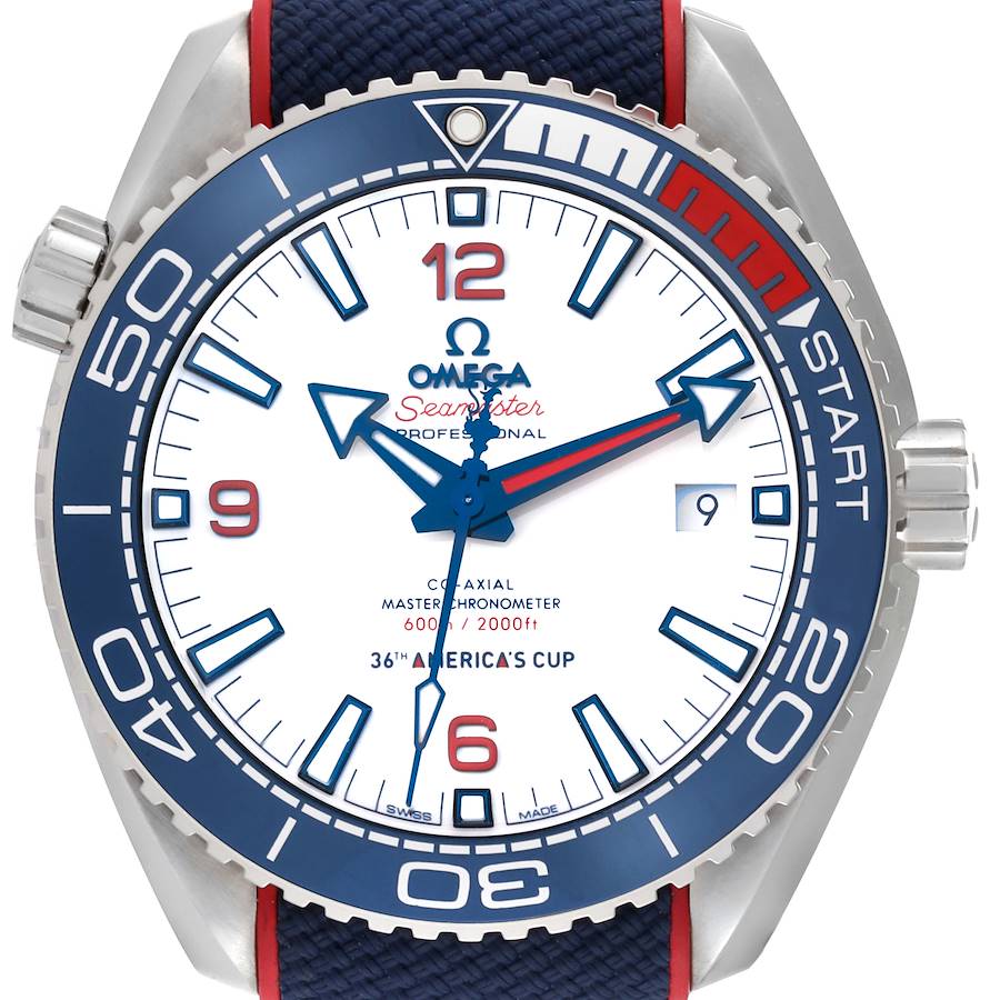 Omega Seamaster Planet Ocean America Cup Limited Edition Watch 215.32.43.21.04.001 Unworn SwissWatchExpo