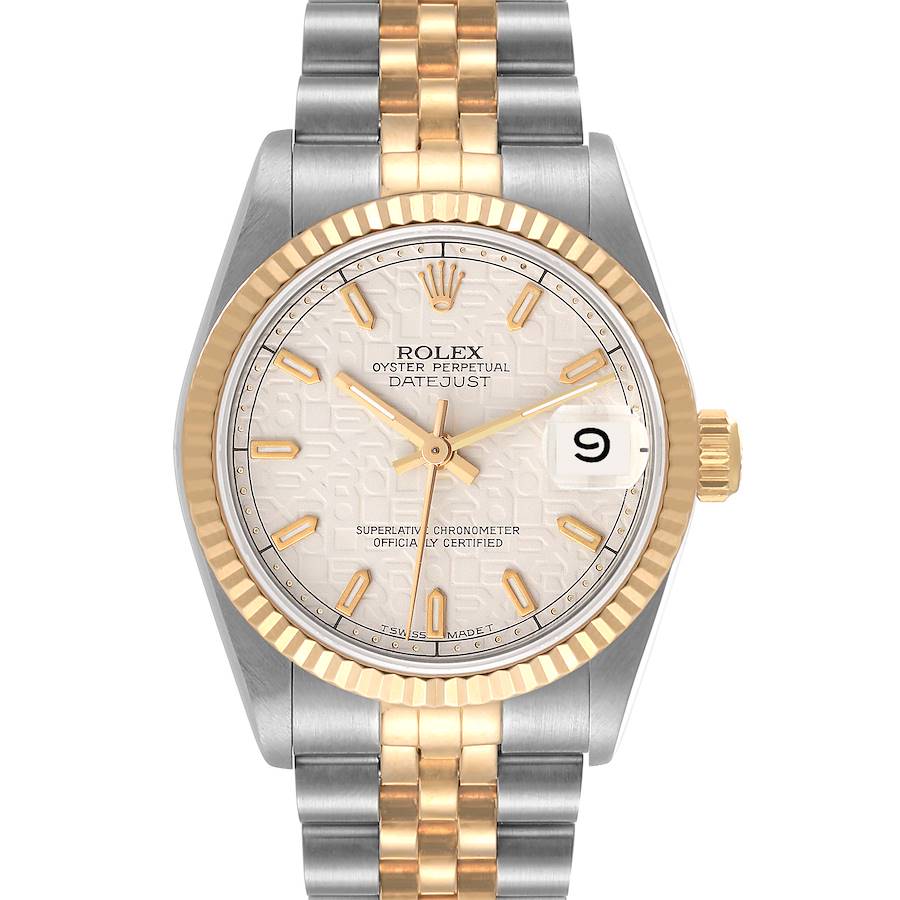 Rolex Datejust Midsize 31 Steel Yellow Gold Ladies Watch 68273 Box Papers SwissWatchExpo