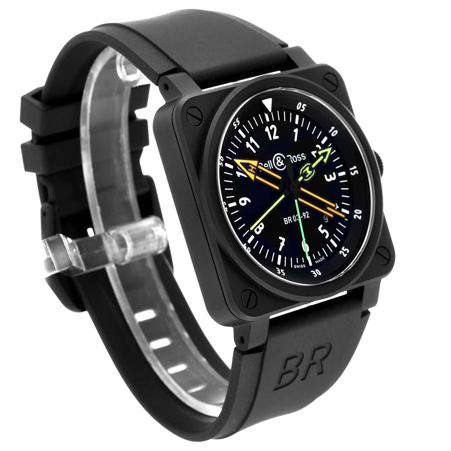 Bell Ross Radiocompass Limited Edition Black Ceramic Mens Watch