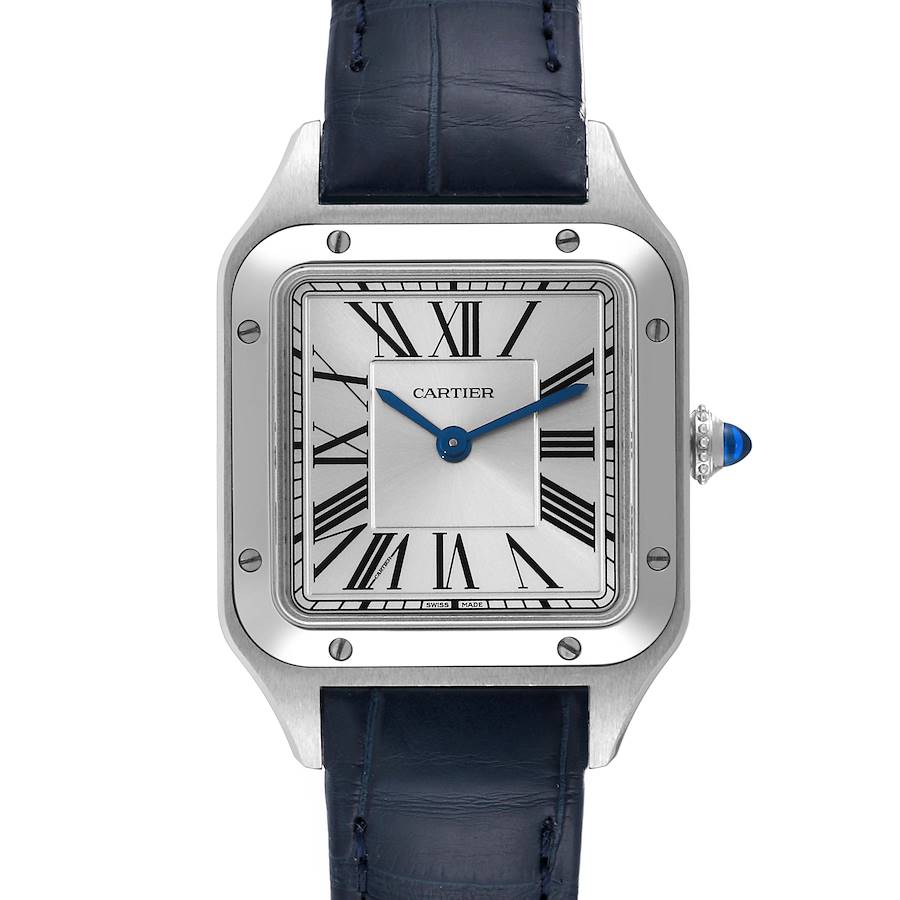 Cartier Santos Dumont Small Steel Ladies Watch WSSA0023 Unworn SwissWatchExpo