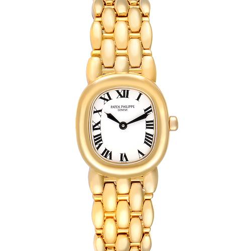 Photo of Patek Philippe Golden Ellipse Yellow Gold White Dial Ladies Watch 4830 Papers