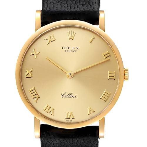 Photo of Rolex Cellini Classic 18K Yellow Gold Champagne Dial Mens Watch 5112